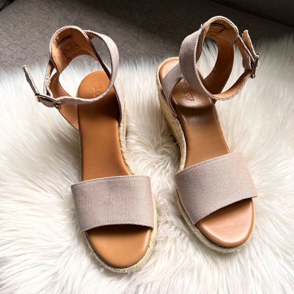 J. Crew Factory espadrille wedges new never used - Picture 2 of 6